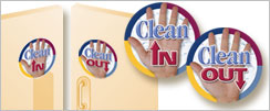 Clean IN and Clean Out Signs